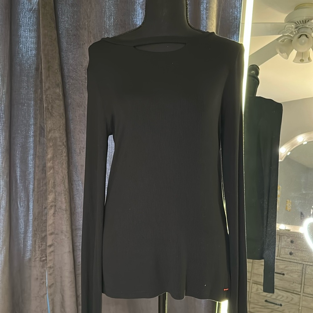 Philanthropy Black Distressed Sweatshirt
